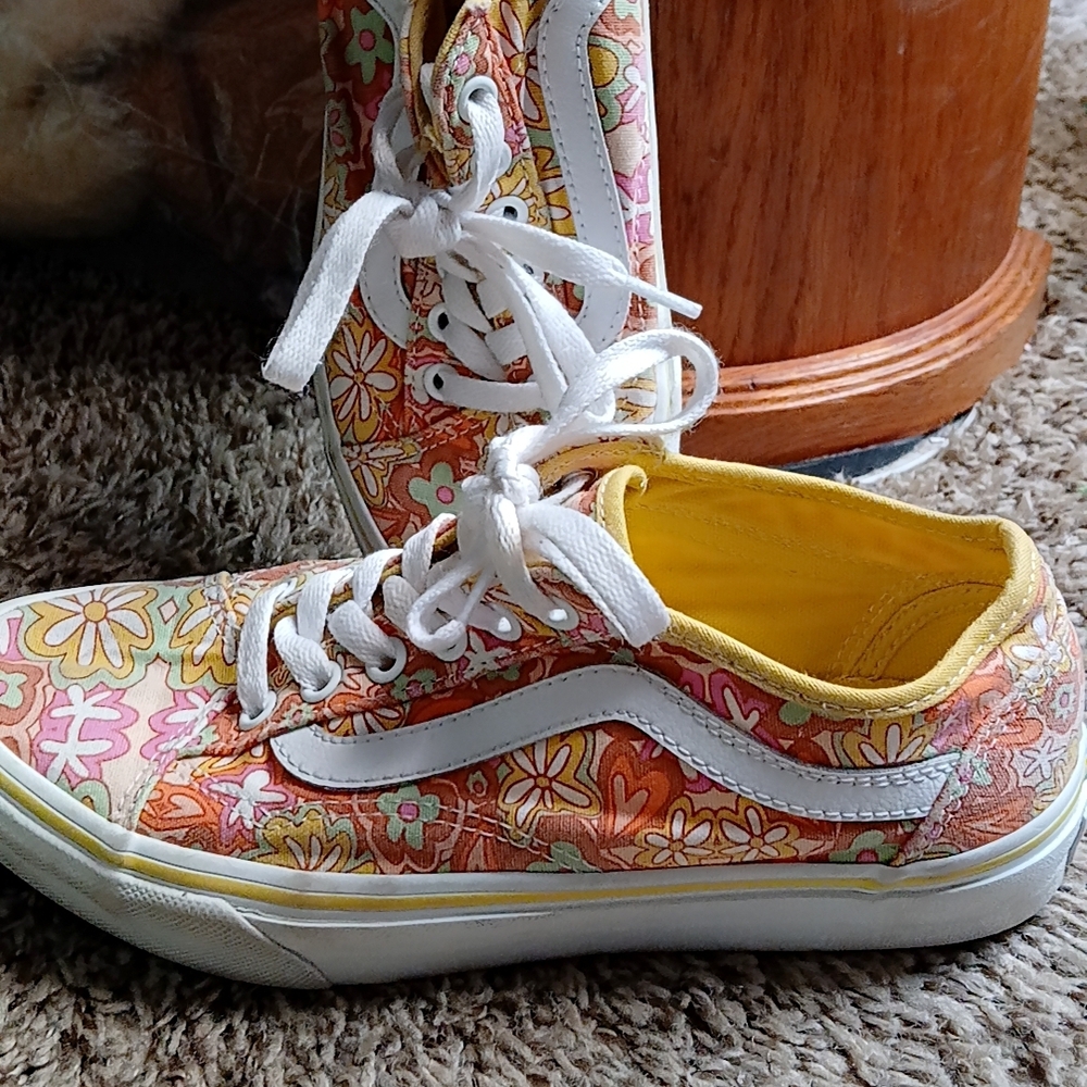Floral Canvas Sneakers